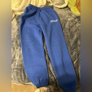 Women’s white fox sweatpants